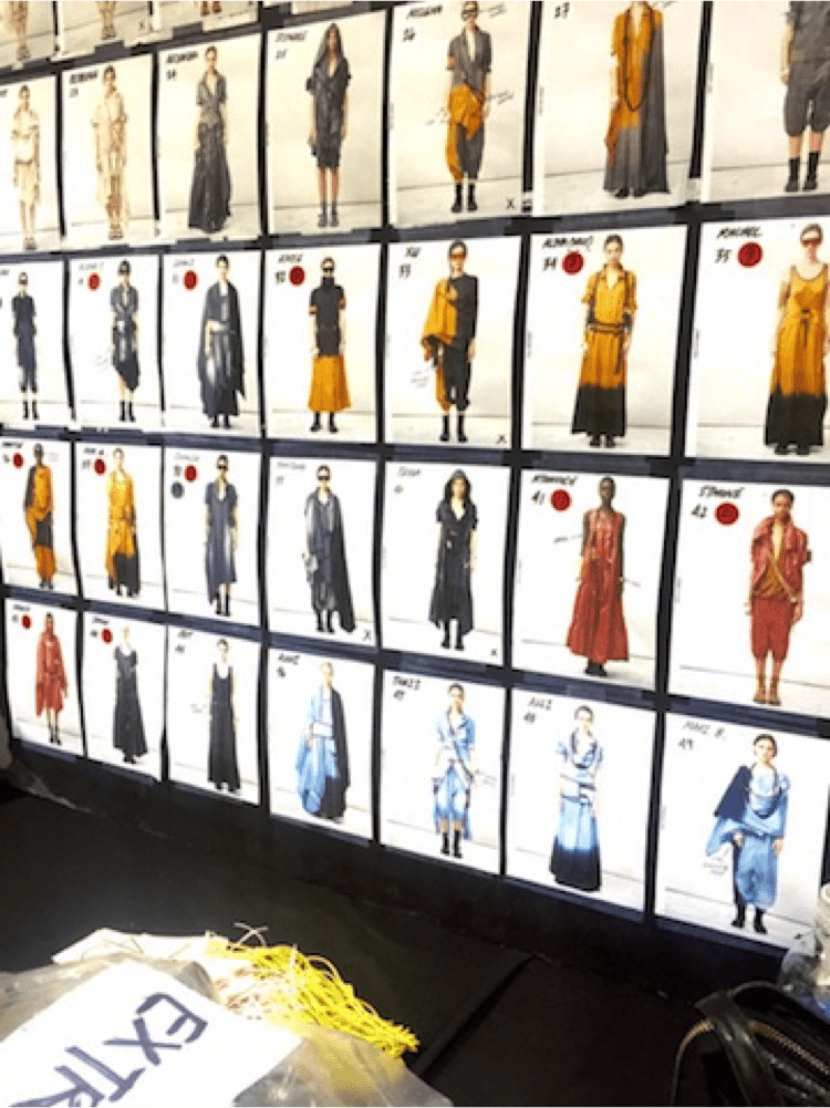 run of show backstage looks